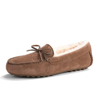 OZZEG Gommino Loafers Women's Dark Coffee