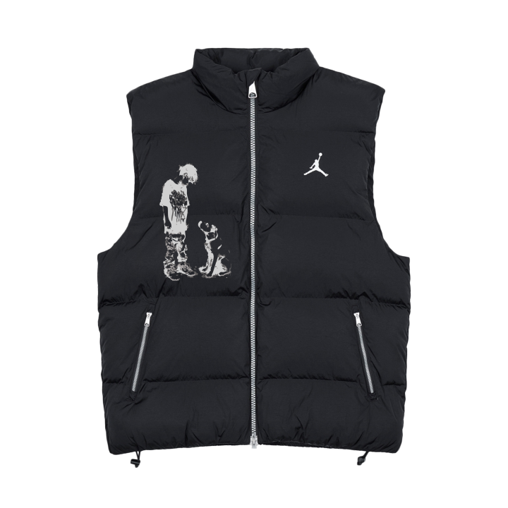 Jordan Jordan Vests Unisex Black Stand Collar Moderate Other