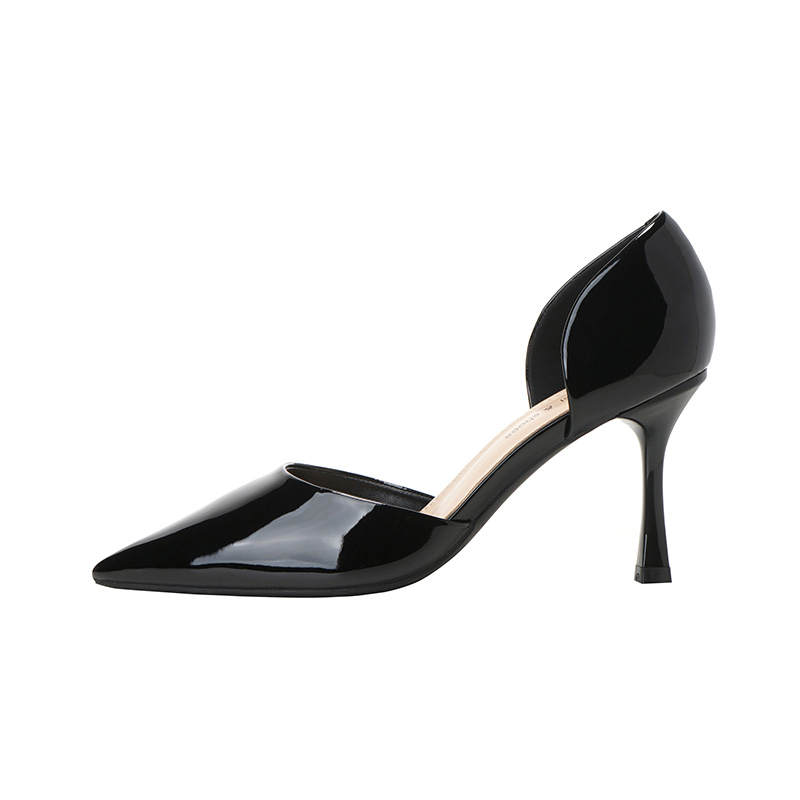 ZUOMILUO Patent Leather Slim Heel High Heels Women's