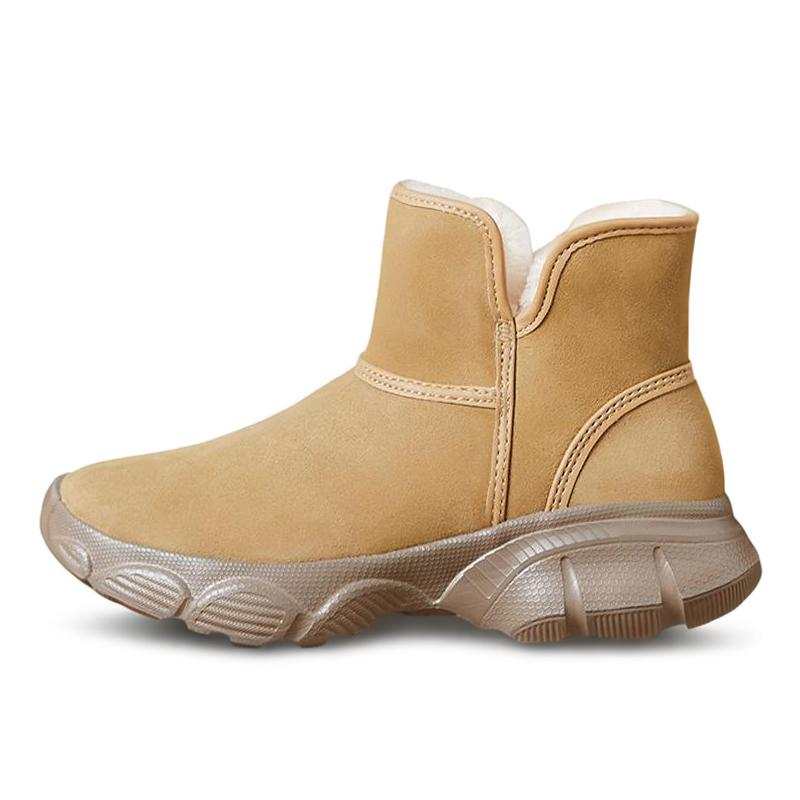 Devanro Devanro Cow Suede Thermal Slip Resistant Thermal Slip Resistant Short Snow Boots Women's
