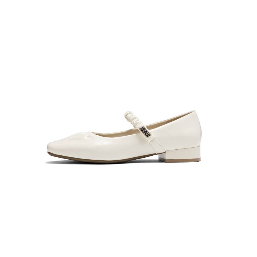 KEKAFU Pu Chunky Heel Mary Jane Shoes Women's