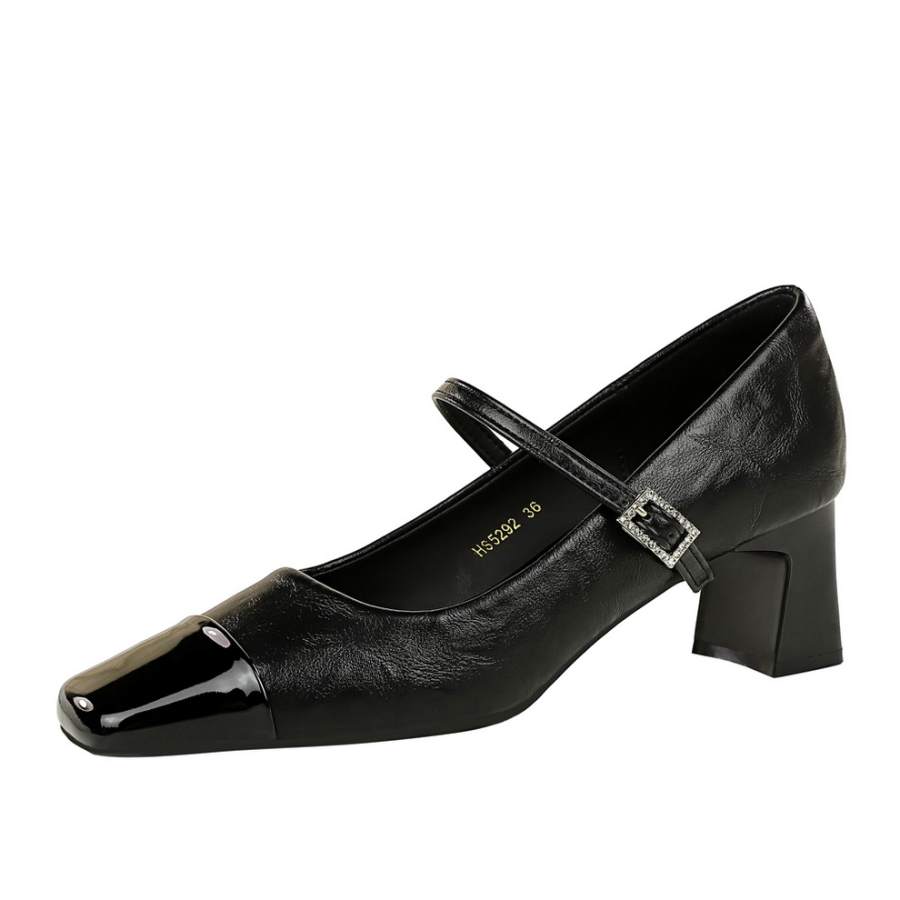 Bamiti Chunky Heel Mary Jane Shoes Women's