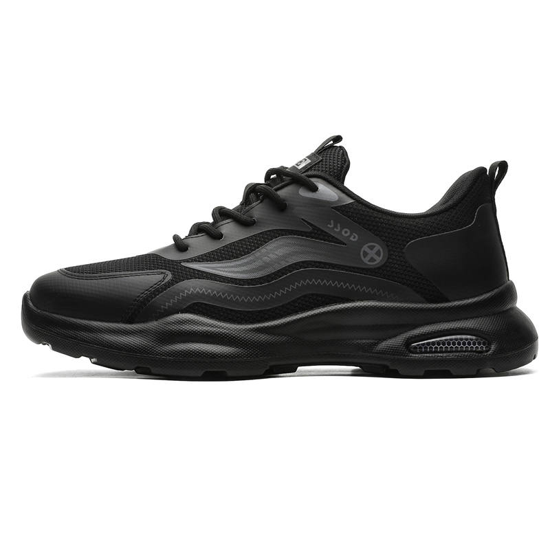 ACEMICKY ACEMICKY Cow Split Leather Low top Casual Shoes Men's Black