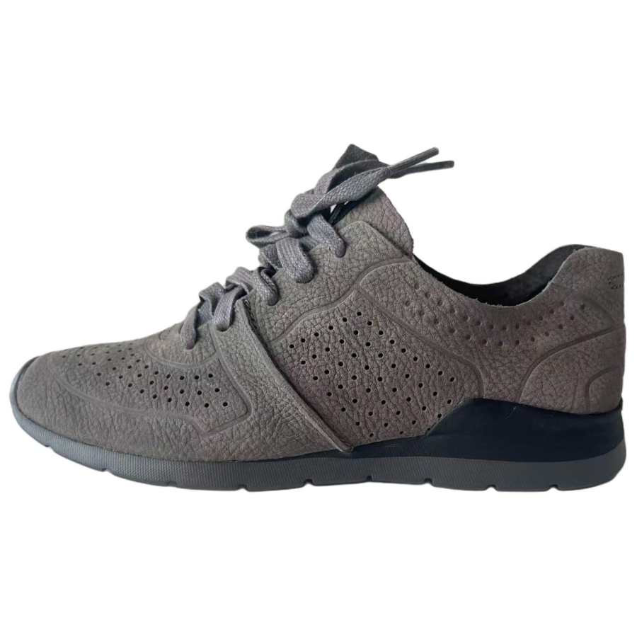 UGG TYE Comfortable Round Toe Low top Casual Shoes Women's Charcoal Gray