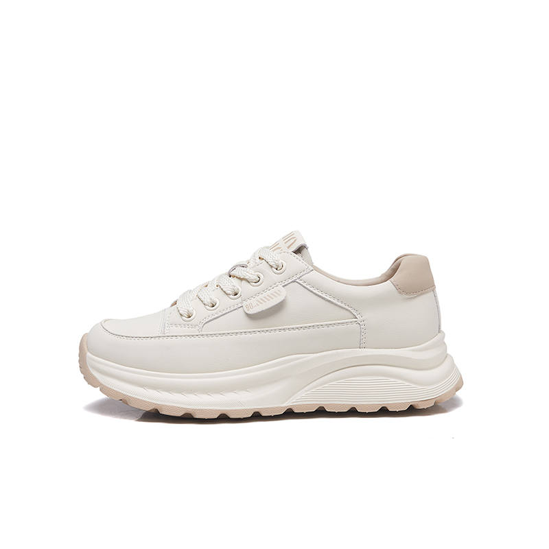 GONGNIUMEILI Pu Abrasion Resistant Height Increasing Abrasion Resistant Height Increasing Low top Casual Shoes Women's