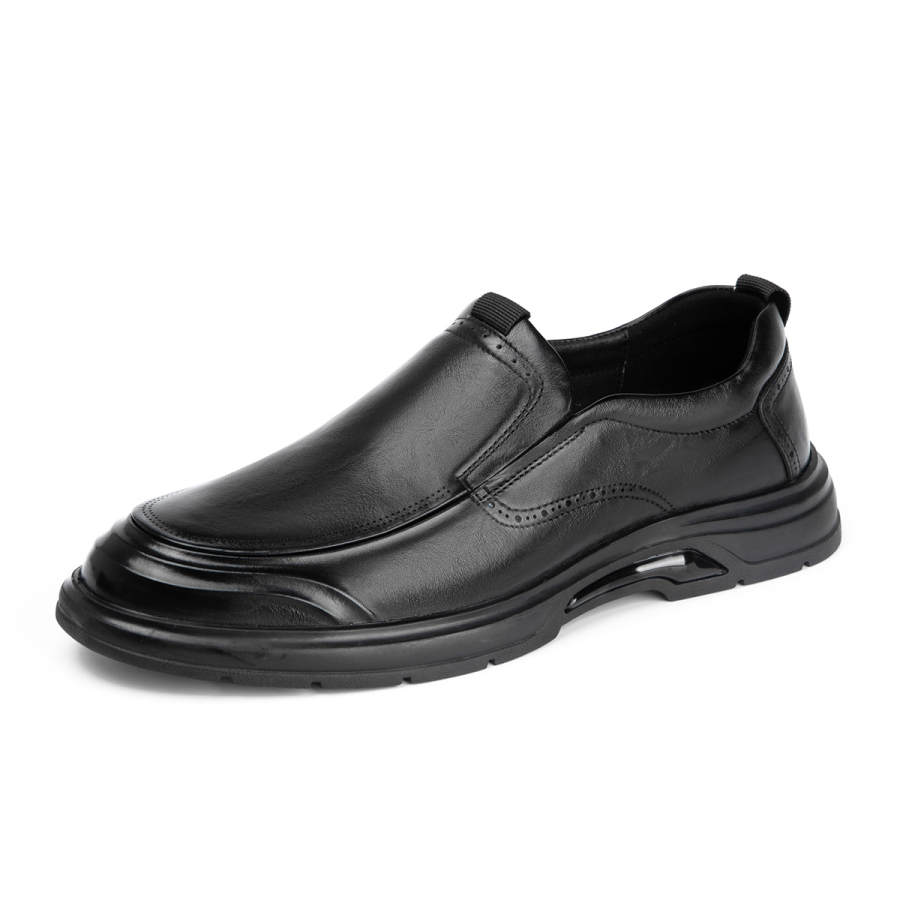 AOKANG Casual Leather Shoes Men's Black