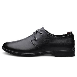 LAORENTOU Casual Leather Shoes Men's Low Top