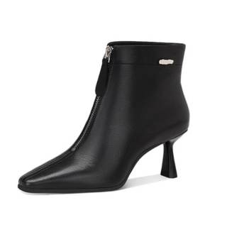 JESSICA SOPHIA Sheepskin Ankle Boots 6CM Women's