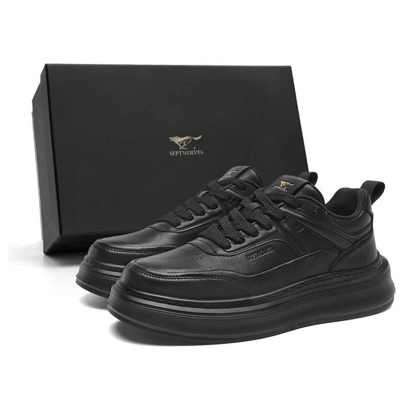 SEPTWOLVES Cushioning Abrasion Resistant Height Increasing Low top Skateboard Shoes Men's