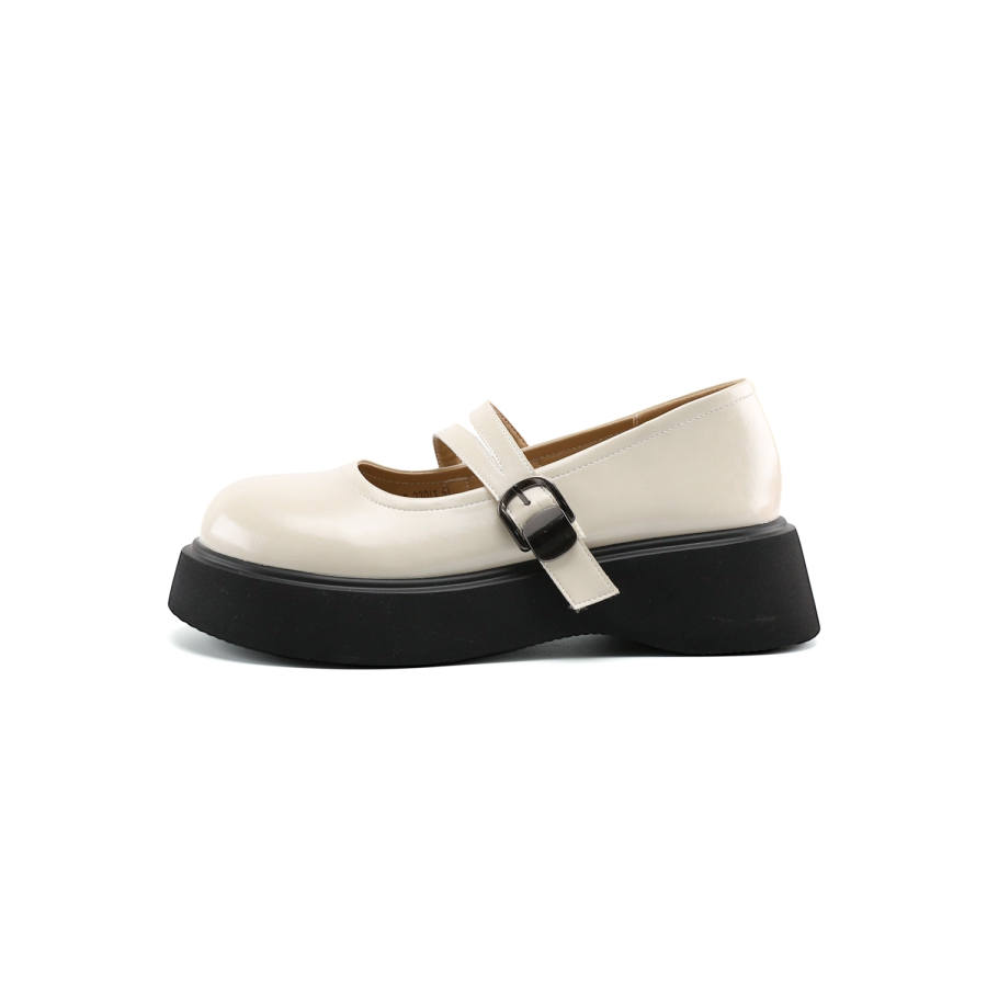 JOSINY Mary Jane Shoes Women's Ecru
