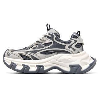 TRUE-N TRUEN Cushioning Slip Resistant Abrasion Resistant Breathable Height Increasing Low top Chunky Sneakers Men's