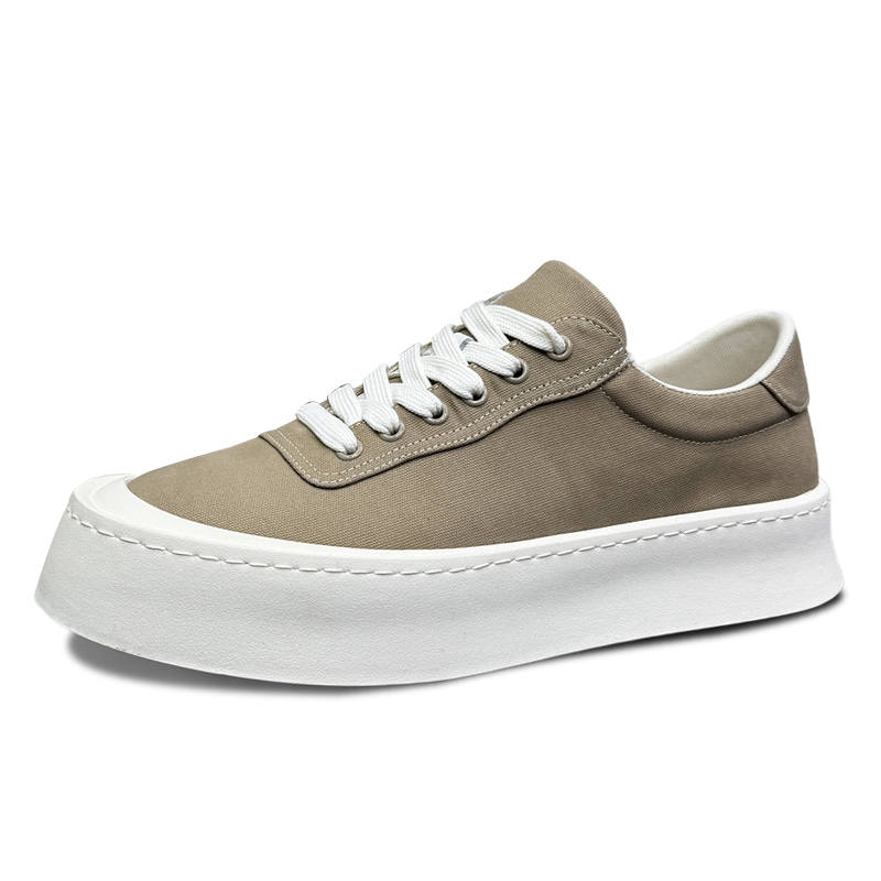 VANSSI Low top Skateboard Shoes Men's Khaki