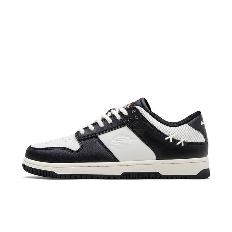 Dickies Black White Breathable Low top Skateboard Shoes Men's Black