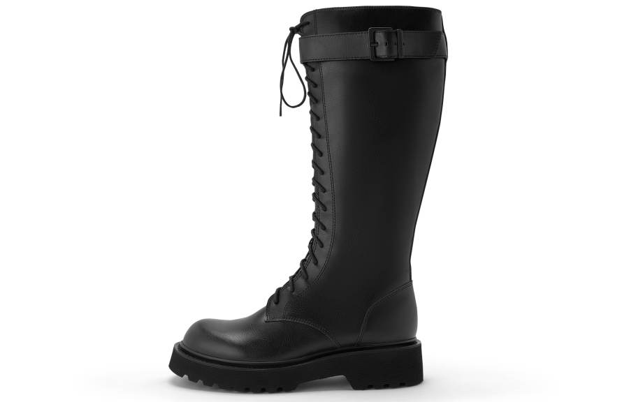 CHARLES&KEITH Small Ck Pu Knee high Boots 4.5cm Women's
