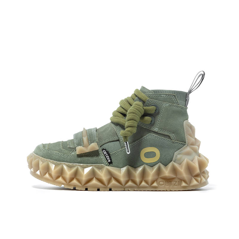 OETZI Ice Man Oz Fabric Stylish Skateboarding Shoes Unisex Green