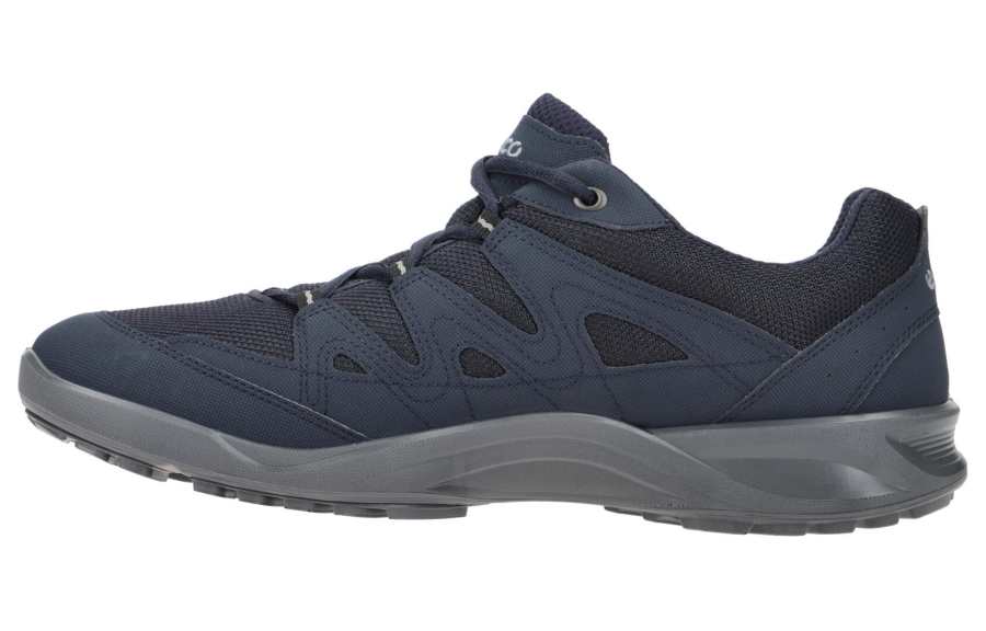 Ecco Ecco Fabric Low top Casual Shoes Men's Dark Blue