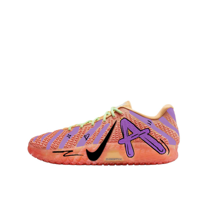 Nike Nike Ja Morant 3 Cushioning Low top Basketball Shoes Men's Orange Purple