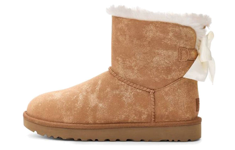 UGG UGG Mini Bailey Bow Glimmer Chestnut Women's