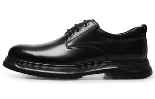 ELLE HOMME Top Grain Cow Leather Casual Shoes Men's Black