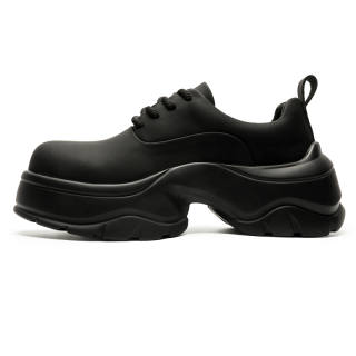 CHILANG Microfiber Leather Casual Shoes Men's Black