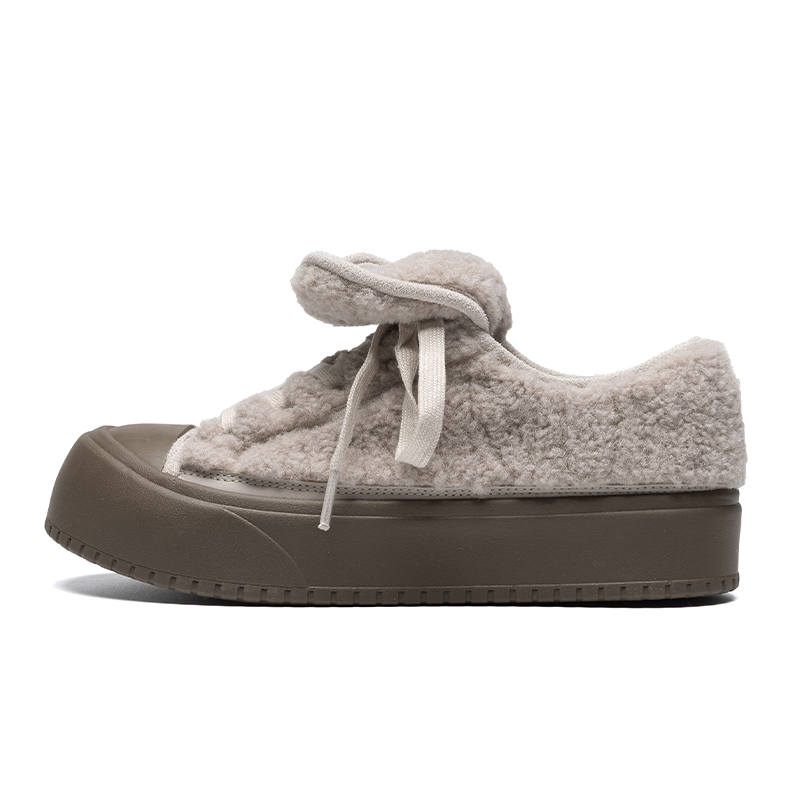 ZHR Little Stove Collection Thermal Abrasion Resistant Thermal Abrasion Resistant Low top Skateboard Shoes Women's Gray
