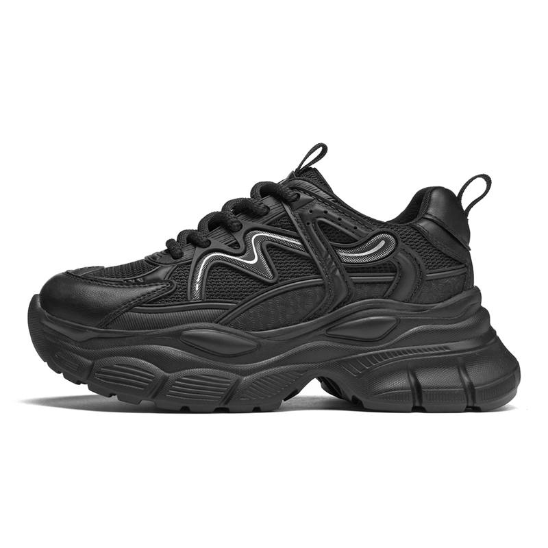 AOKANG Cushioning Slip Resistant Abrasion Resistant Breathable Height Increasing Low top Chunky Sneakers Women's