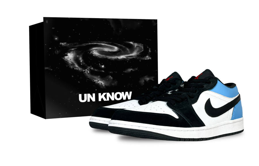 Jordan Jordan Air Jordan 1 Carolina Blue, Trendy Toy, Special Shopping Bag Abrasion Resistant Abrasion Resistant Low top