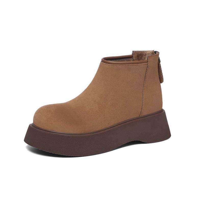 JINSITU Thermal Abrasion Resistant Height Increasing Slip Resistant Platform Fleece Lined Fashion Comfortable Short