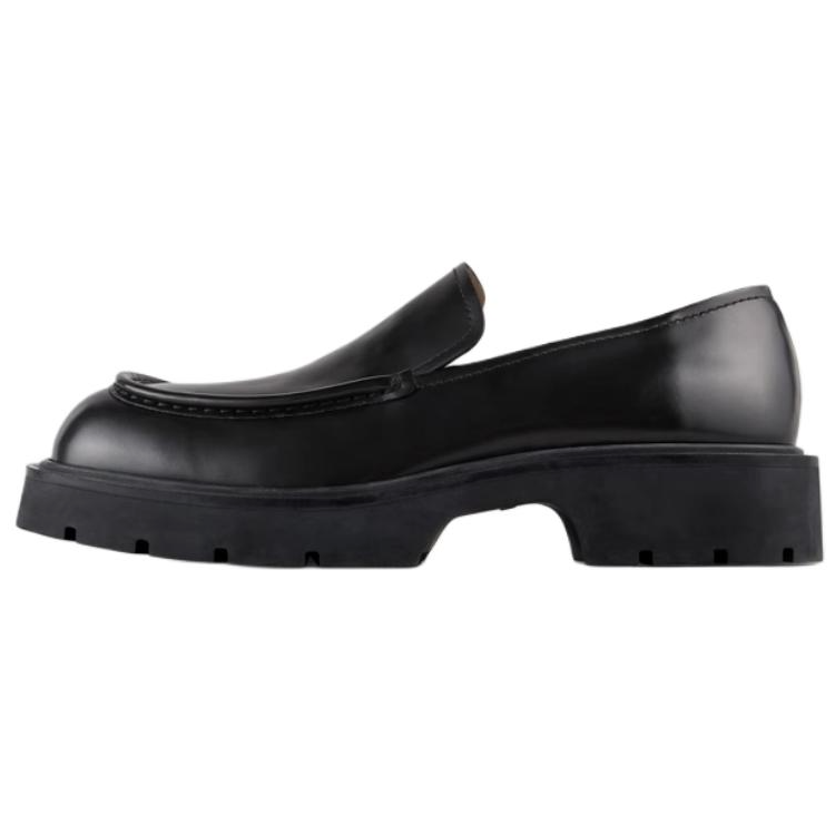 Sandro Cow Leather Casual Shoes Men's Black