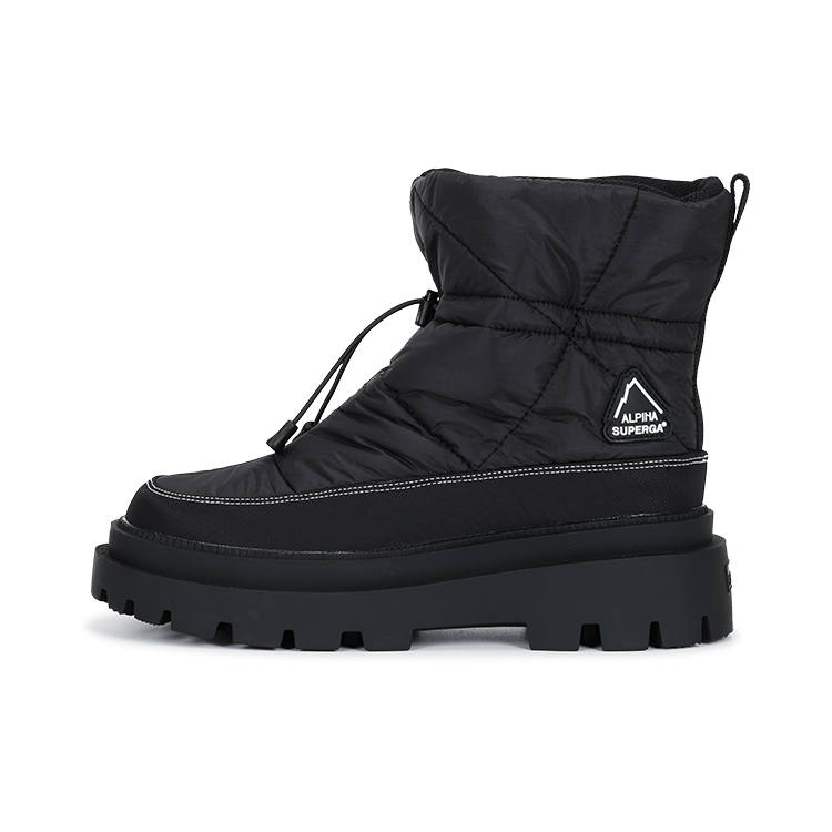 SUPERGA Fabric Slip Resistant Thermal Slip Resistant Thermal Waterproof Fleece Lined Crew Snow Boots Women's