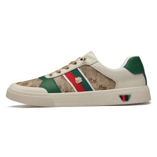 HENIBAOLUO Cow Leather Slip Resistant Low top Skateboard Shoes Men's
