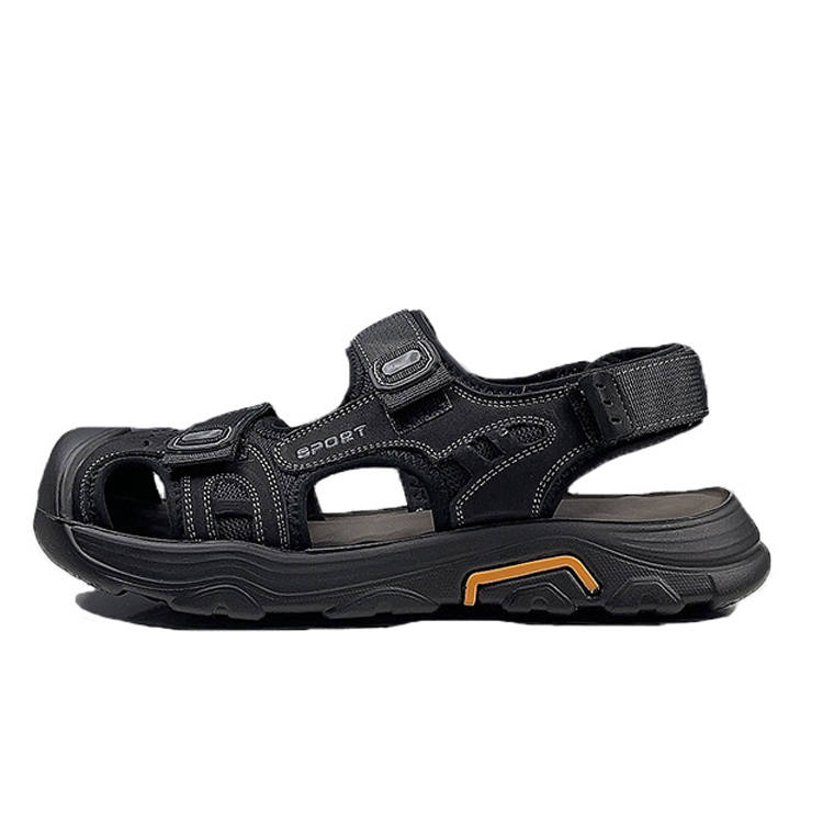 SENJIALUO Top Grain Cow Leather Abrasion Resistant Lightweight Slip Resistant River Trekking Shoes Men's
