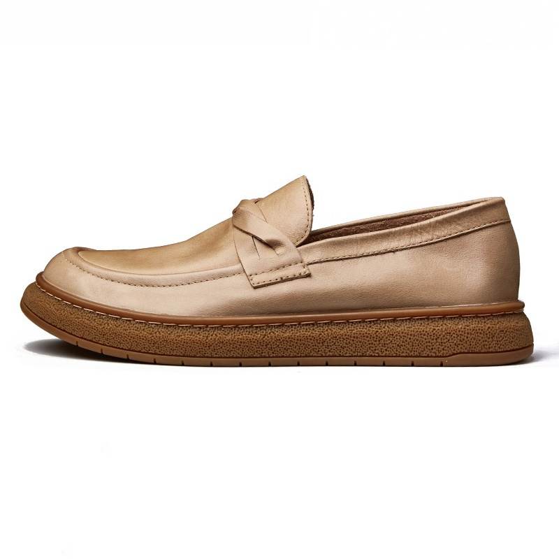 Brounvanm Top Grain Cow Leather Loafers Men's