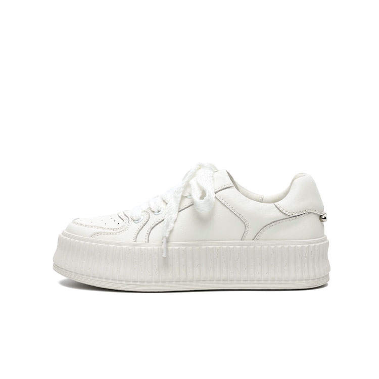MASOOMAKE Cow Split Leather Low top Skateboard Shoes Women's