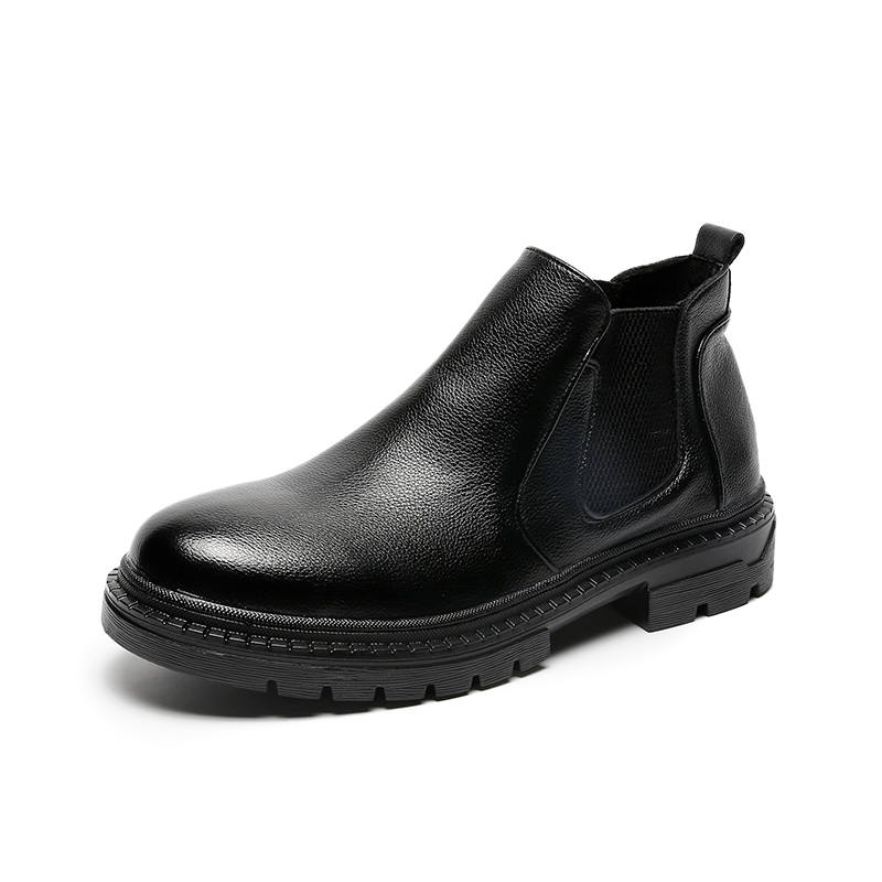 PINYI PINYI Microfiber Leather Chelsea Boots Men's Black