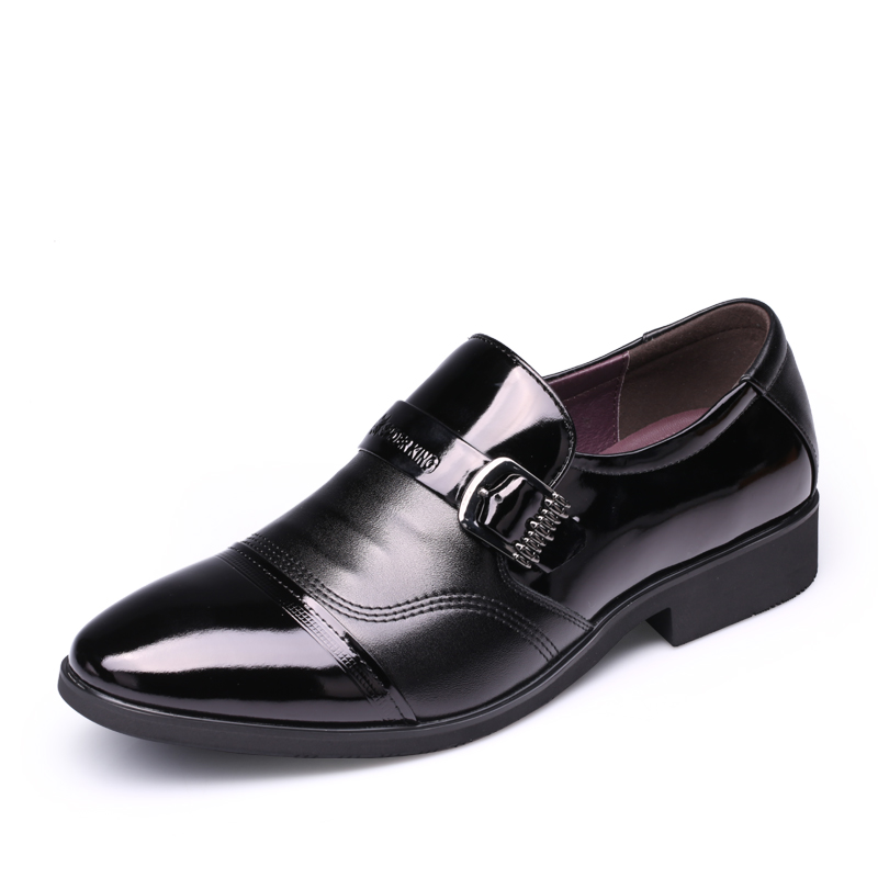 Spider King Top Grain Cow Leather Casual Shoes Men's Black