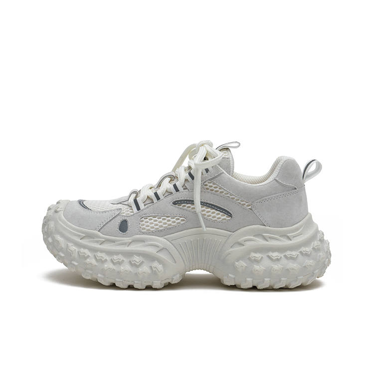 MASOOMAKE Mesh Breathable Lightweight Height Increasing Low top Chunky Sneakers Women's