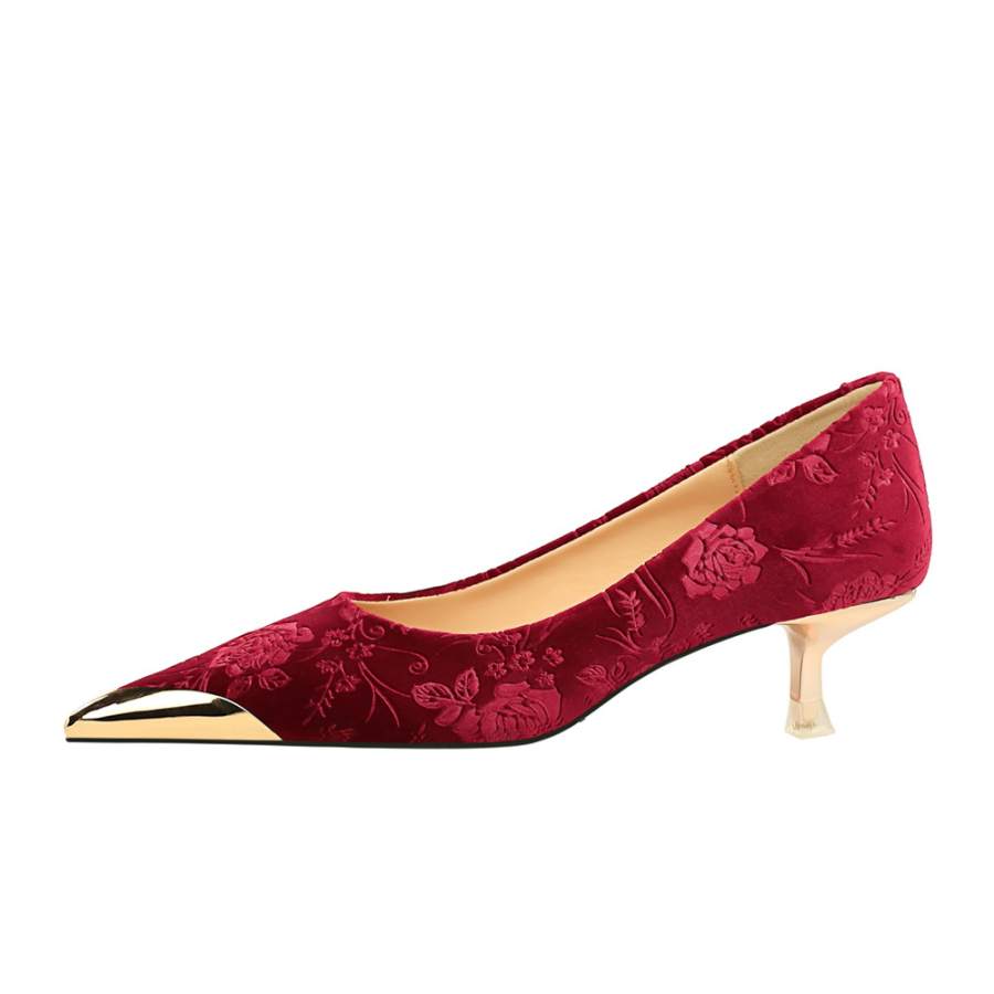QITUMAUL Slim Heel High Heels 4.5cm Women's