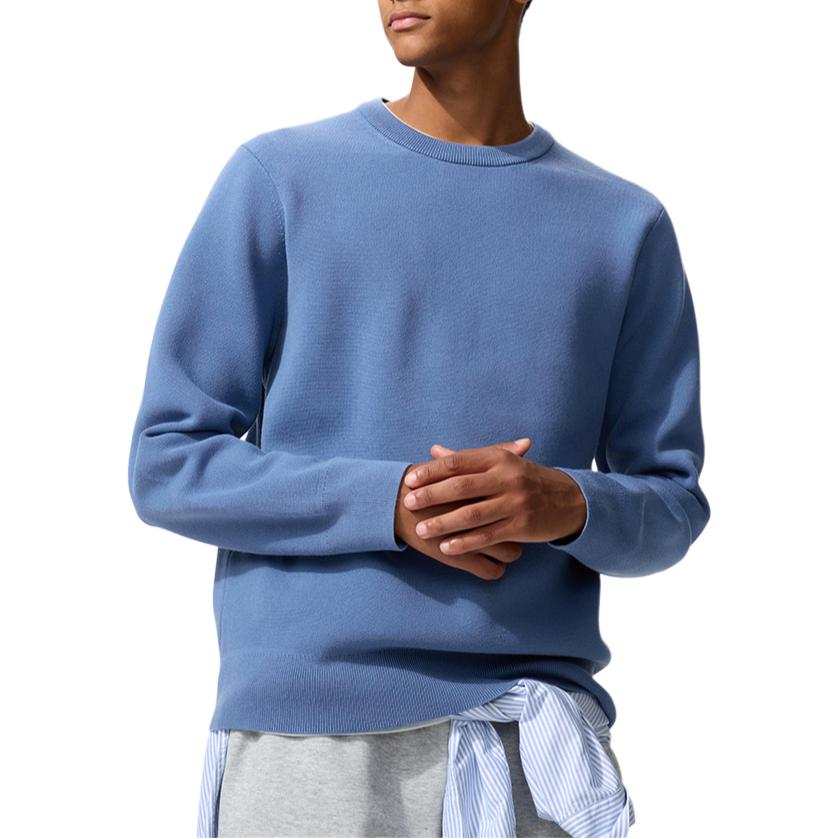 UNIQLO Knitwear Unisex Lake Blue Crew Neck Moderate Other