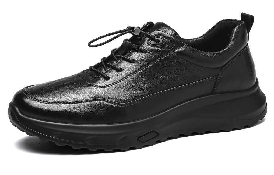 Mulinsen Cow Leather Men's Casual Shoes Men's Black