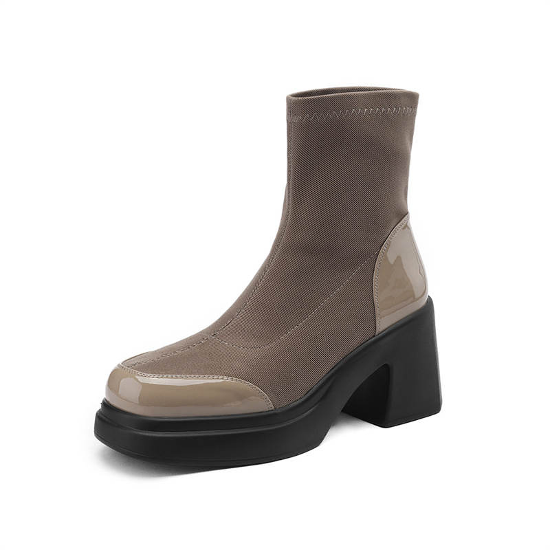 JOSINY Ankle Boots 8.5cm Women's Brown