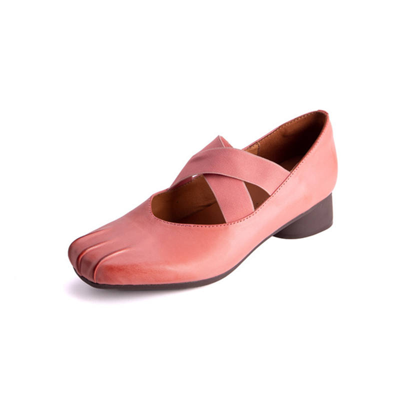 Echo&yolo PVC Chunky Heel Mary Jane Shoes Women's
