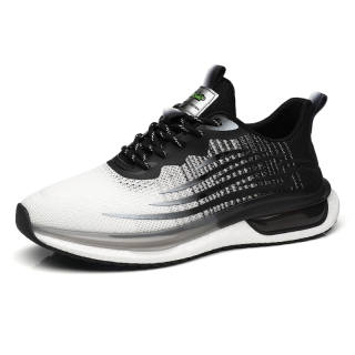 AOSAILUN Fabric Casual Shoes Men's White Black