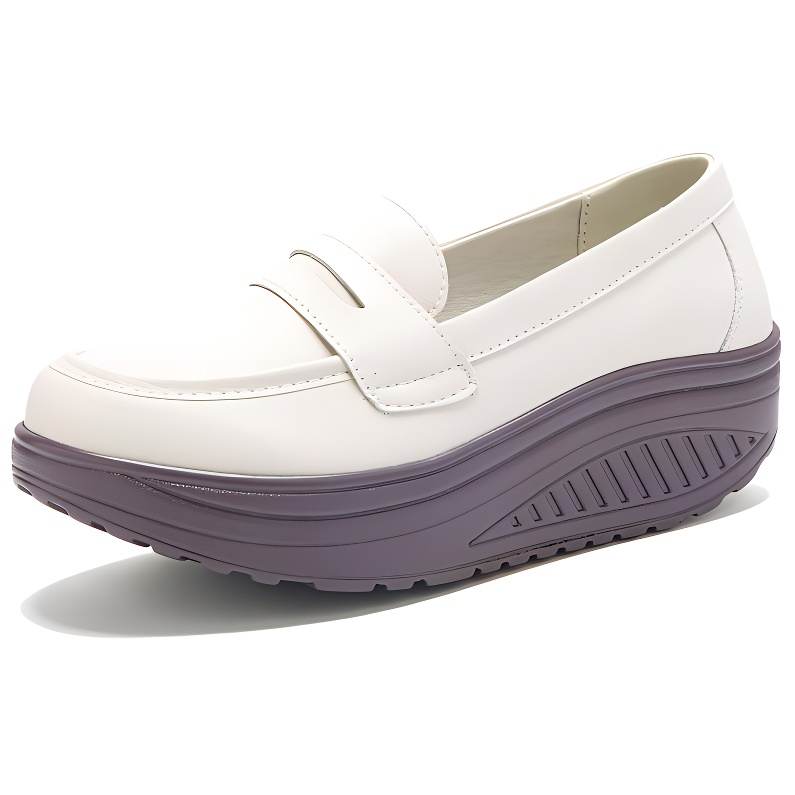 Reivantix Reivanti Microfiber Leather Casual Shoes Women's White