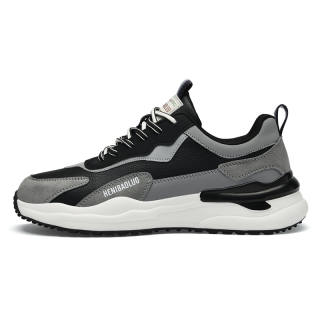 HENIBAOLUO Cow Split Leather Slip Resistant Abrasion Resistant Slip Resistant Abrasion Resistant Low top Casual Shoes