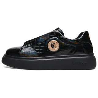 Cabbeen Microfiber Leather Breathable Low top Skateboard Shoes Men's