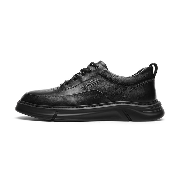GOLDLION Men's Casual Shoes Men's Low Top Black/Brown