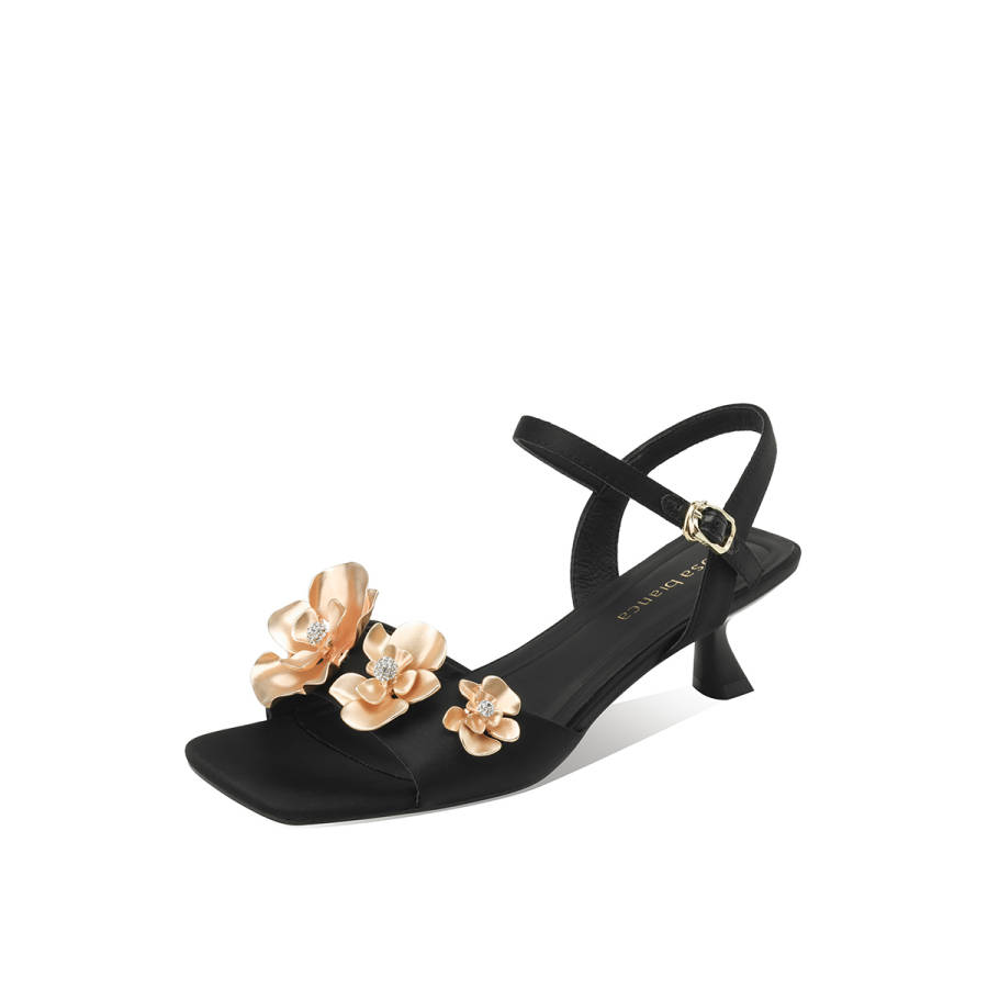 Rosa Bianca Fabric One Strap Sandals Women's
