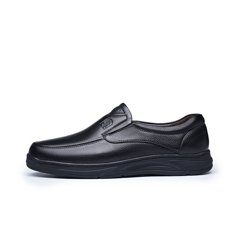 LAORENTOU Casual Leather Shoes Men's Low Top Brown