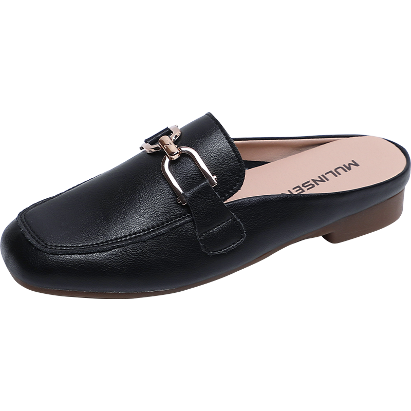 Mulinsen Stitching Metal Abrasion Resistant Abrasion Resistant Closed Toe Slippers Women's